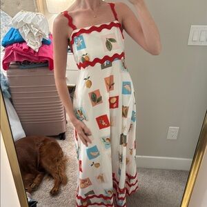 Colorful Patterned Women's Dress